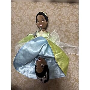 Disney Princess Tiana Reversible Plush Doll Blue and Green Topsy Turvy